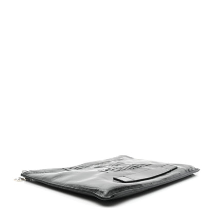Chanel Calfskin Large Feministe Maize Feminine Pouch Clutch Black 4 of 7