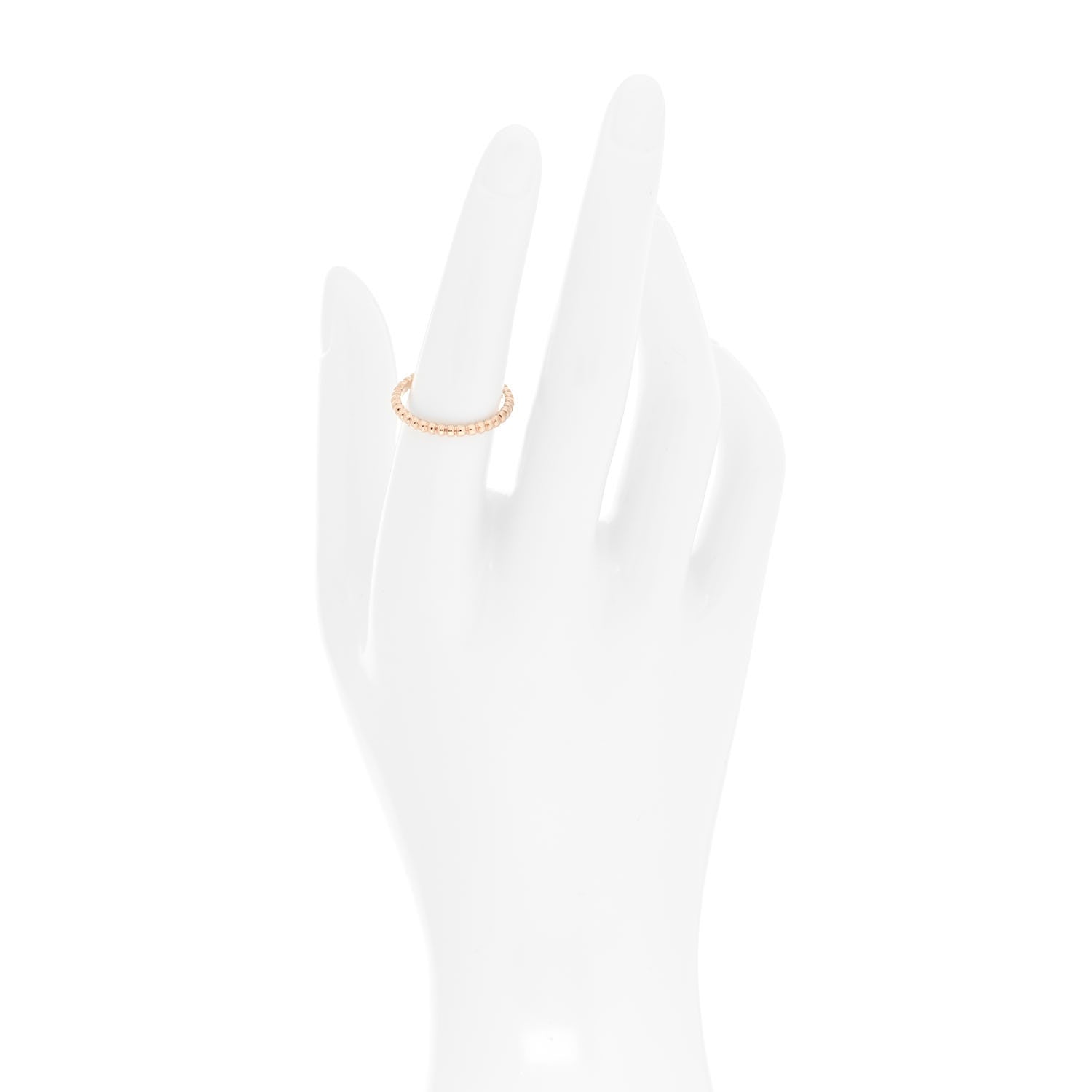 Van Cleef & Arpels 18K Rose Gold Small Perlee Ring 54 6.75 2 of 5