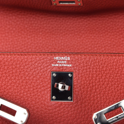 Hermes Togo Kelly Retourne 25 Rouge Pivoine 8 of 10