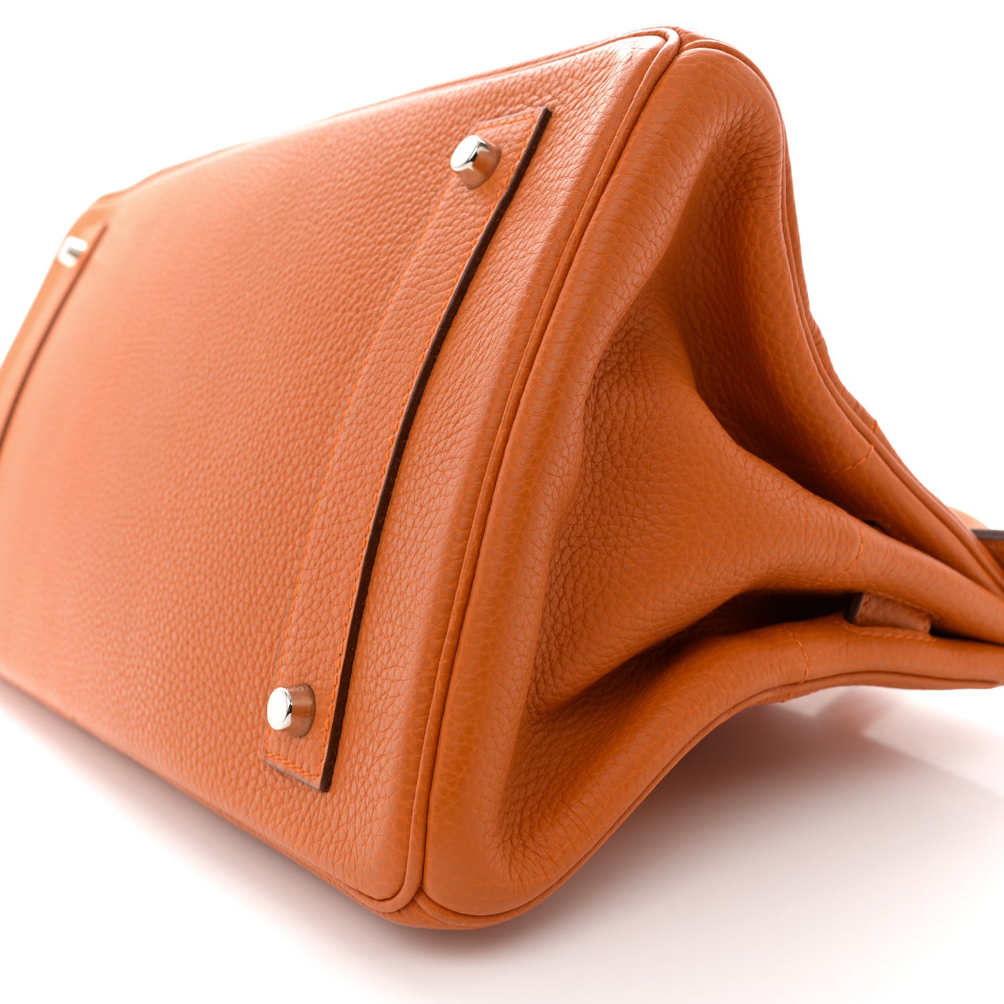 Taurillon Clemence JPG Birkin 42 Orange