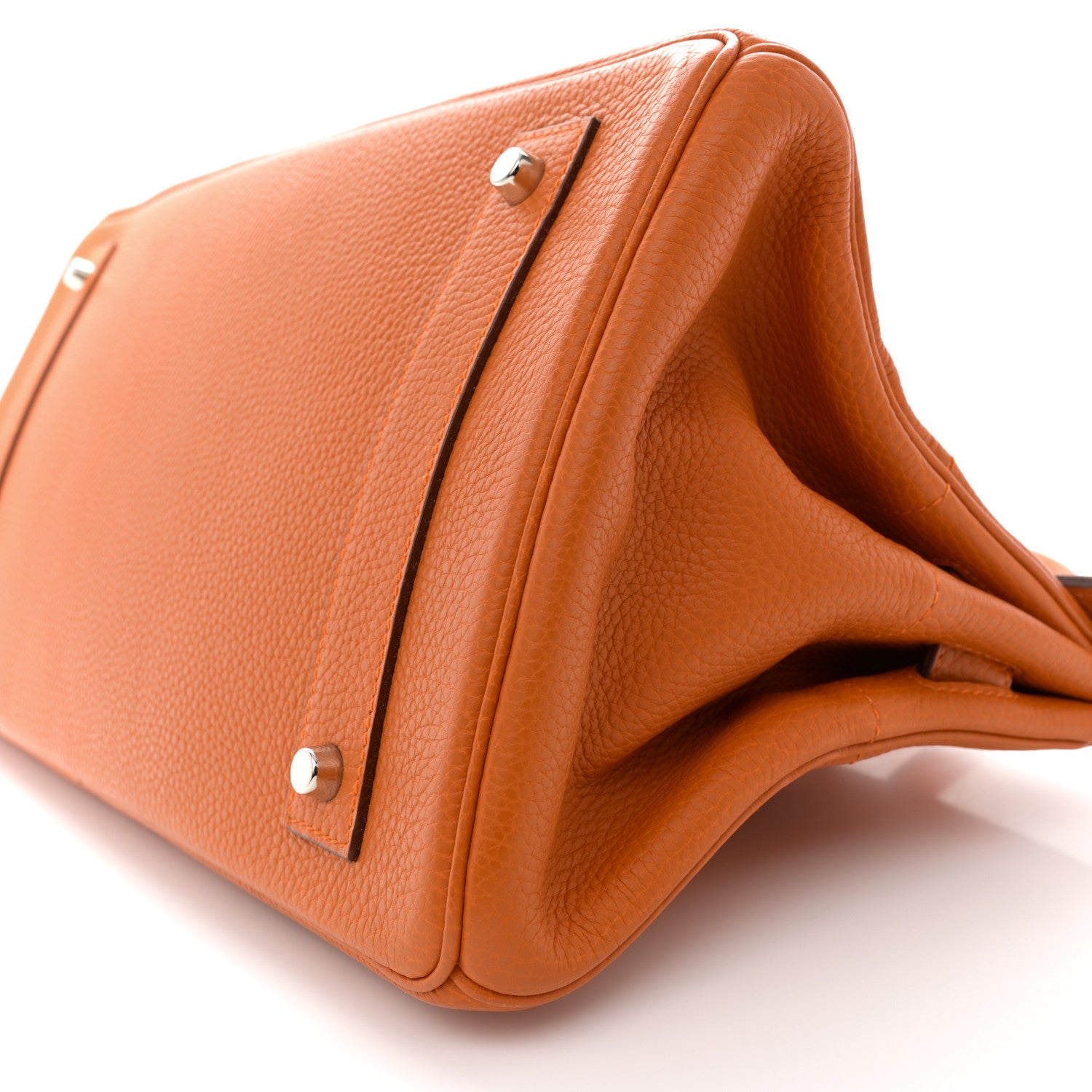 Hermes Taurillon Clemence JPG Birkin 42 Orange 10 of 12