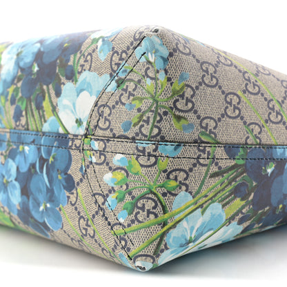 Gucci GG Supreme Monogram Blooms Medium Reversible Tote Beige Blue Navy Beige Blue Navy 9 of 9