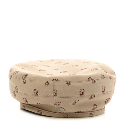 Hermes Denim Saint Honore Cliquetis Beret Hat 57 Beige Argile 6 of 9