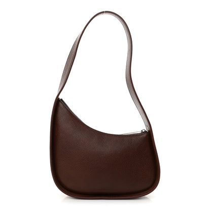 The Row Grained Calfskin Half Moon Shoulder Bag Raisin 1 of 9