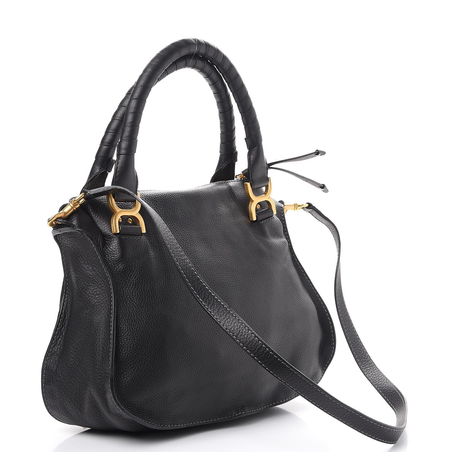 Chloe Calfskin Medium Marcie Satchel Black 4 of 9