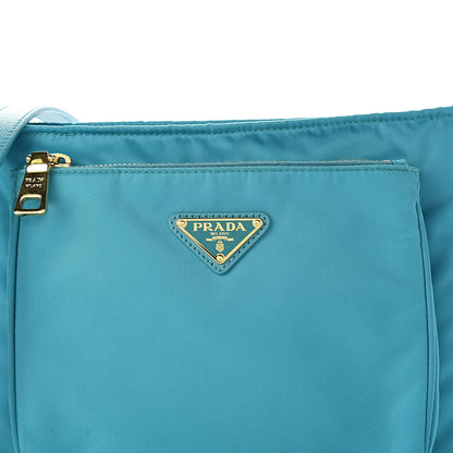 Prada Tessuto Nylon Saffiano Crossbody Bag Turchese 11 of 11