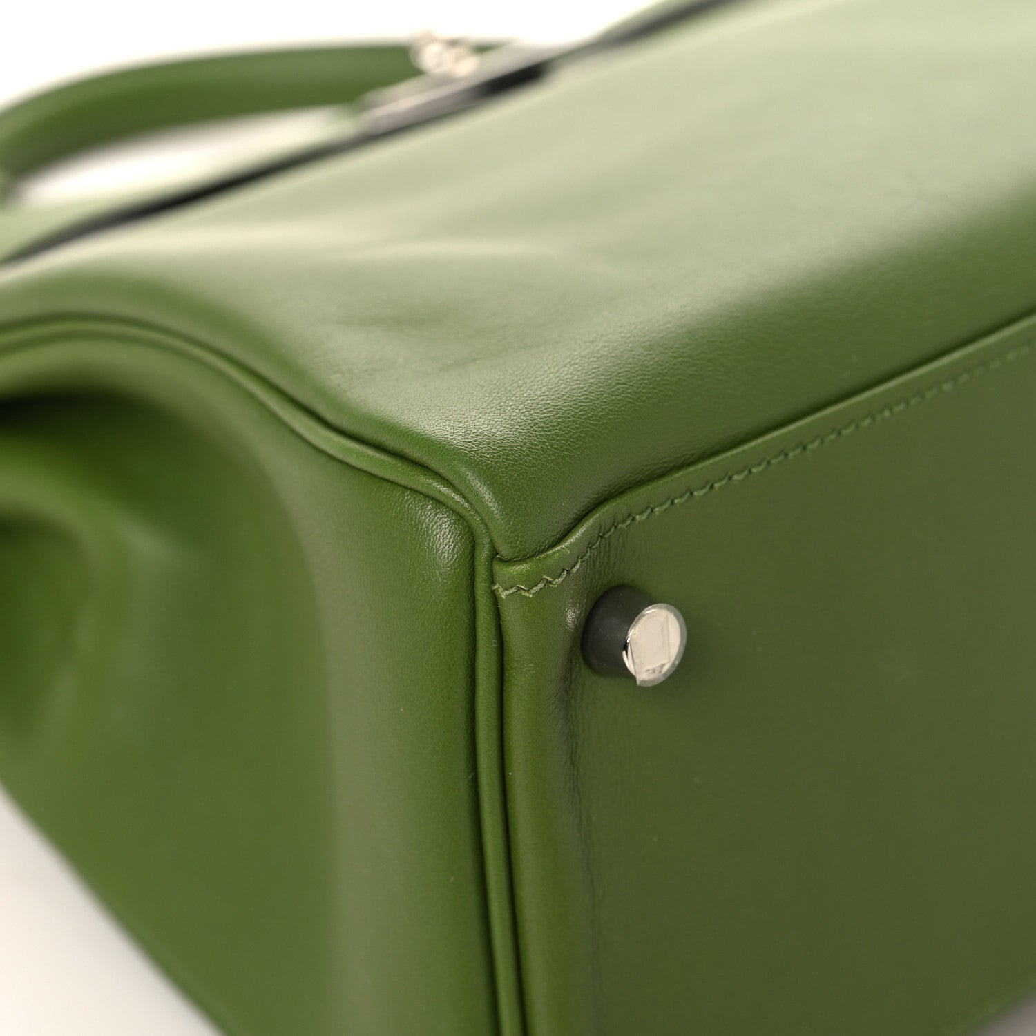 Hermes Swift Kelly Retourne 32 Pelouse 9 of 13