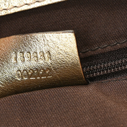 Gucci Monogram D Gold Tote Metallic Gold 7 of 11