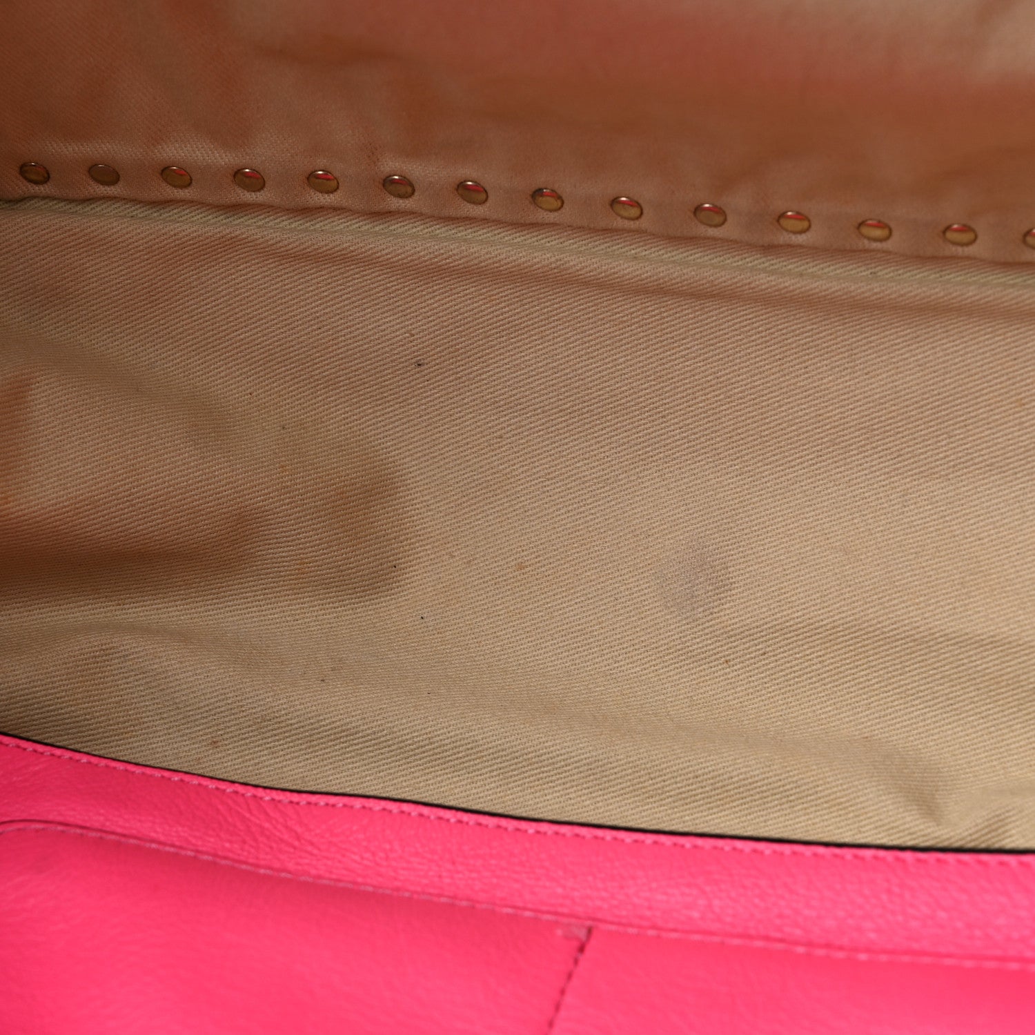 Valentino Garavani Vitello Medium Rockstud Tote Fuxia Fluo 9 of 14