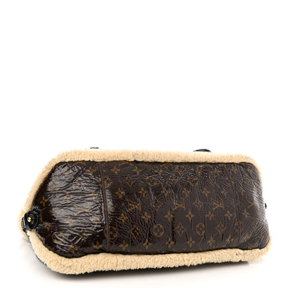 Louis Vuitton Patent Monogram Shearling Sac Thunder 4 of 11