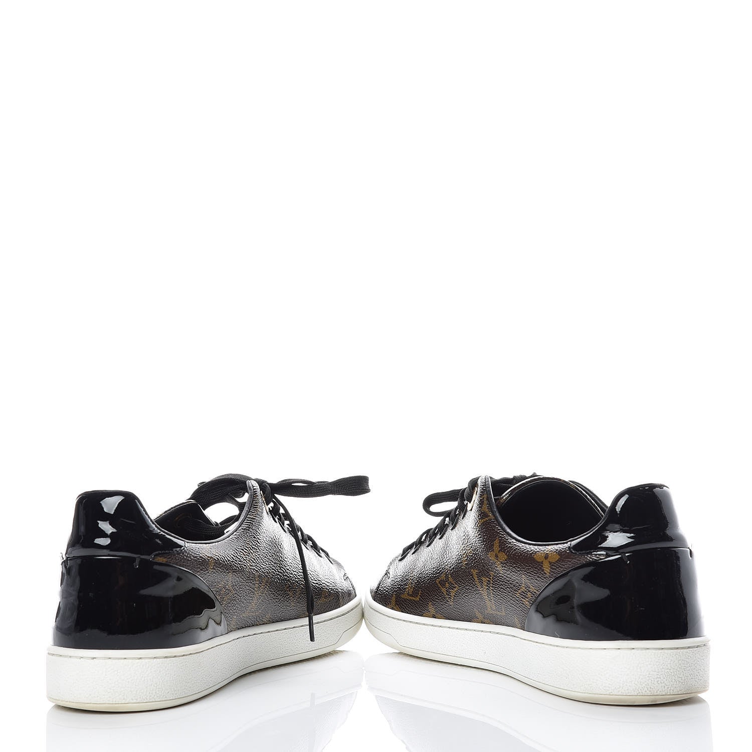 Louis Vuitton Patent Monogram Frontrow Sneakers 41 6 of 11