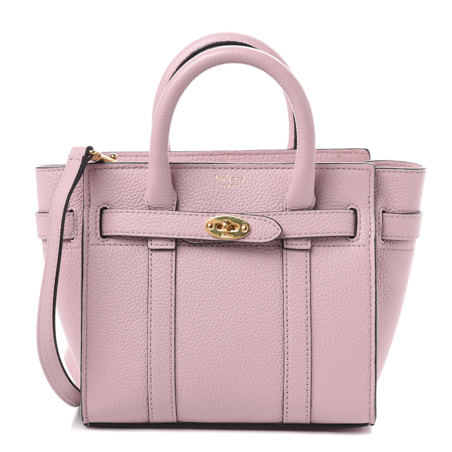 Mulberry Small Classic Grain Mini Zipped Bayswater Blossom 1 of 8