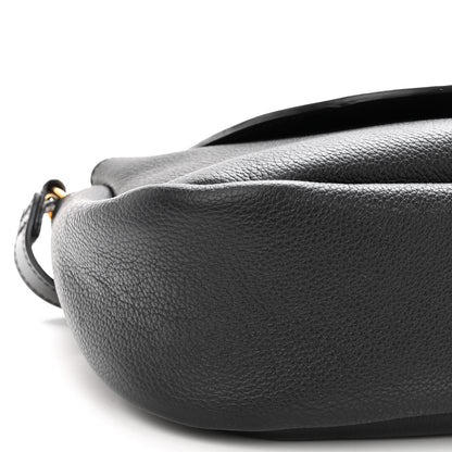 Chloe Shiny Grained Calfskin Marcie Clutch Black 8 of 9