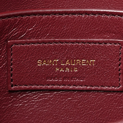 Saint Laurent Smooth Calfskin Manhattan Shoulder Bag Rouge 6 of 10