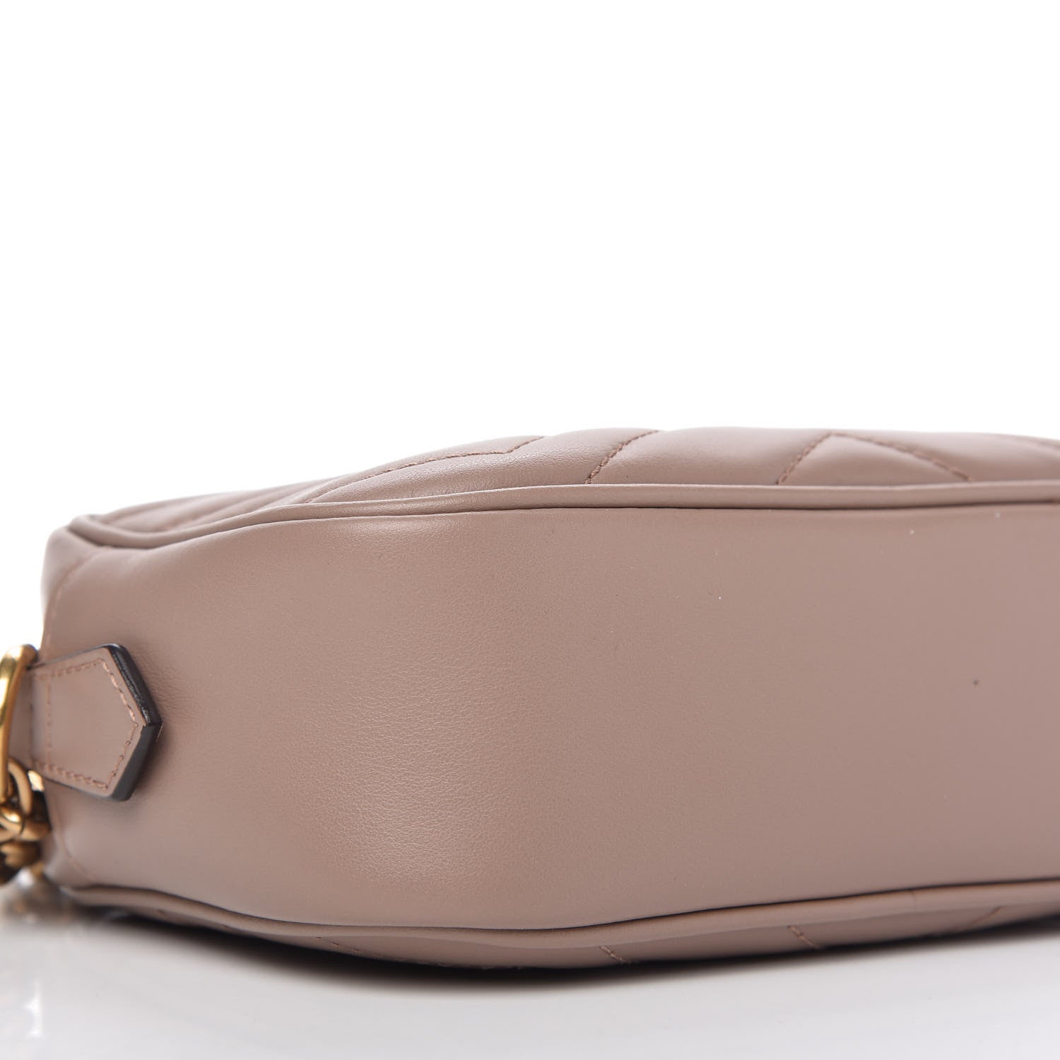 Gucci Calfskin Matelasse Mini GG Marmont Chain Shoulder Bag Porcelain Rose 6 of 10