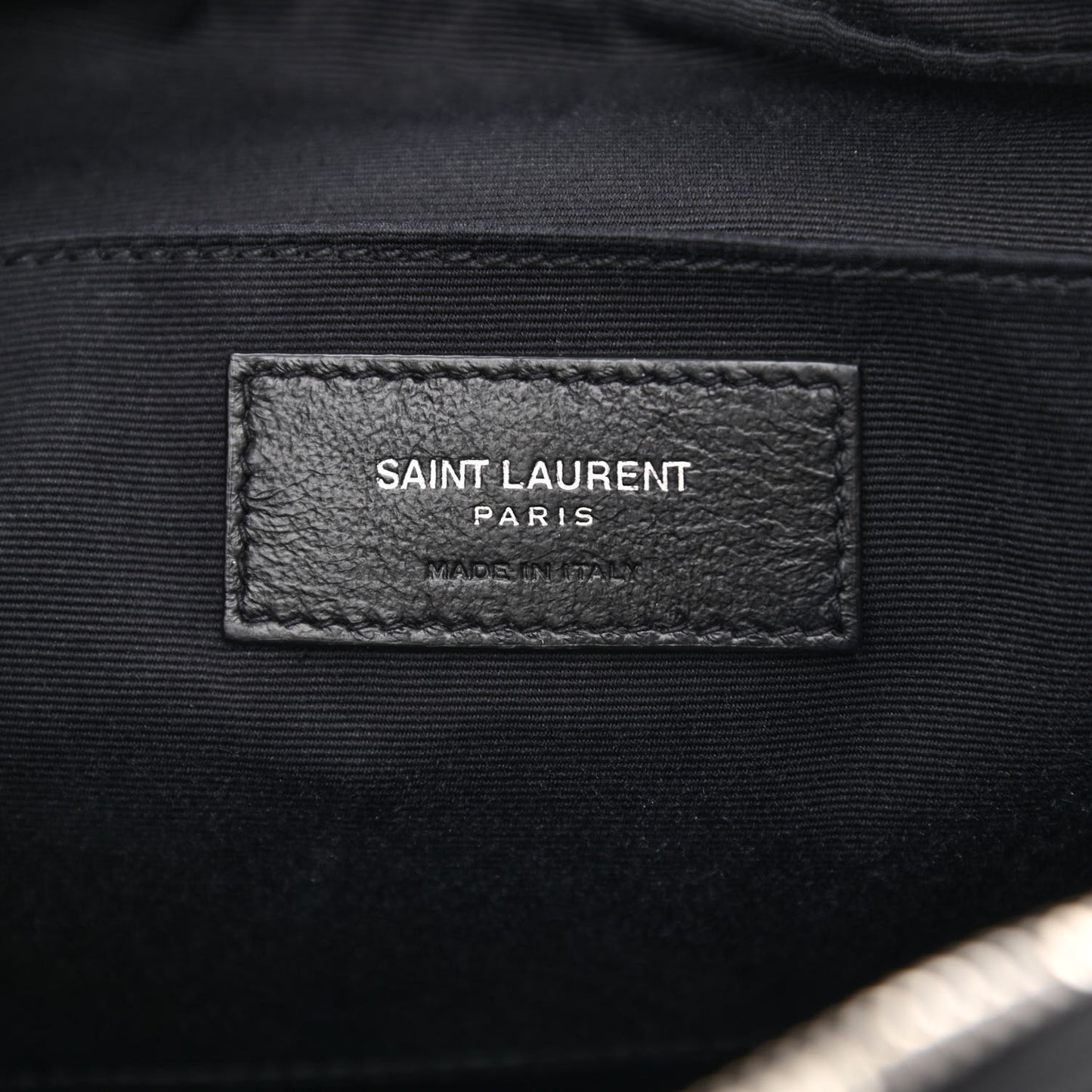 Lambskin Monogram Embossed Small Lou Camera Bag Black