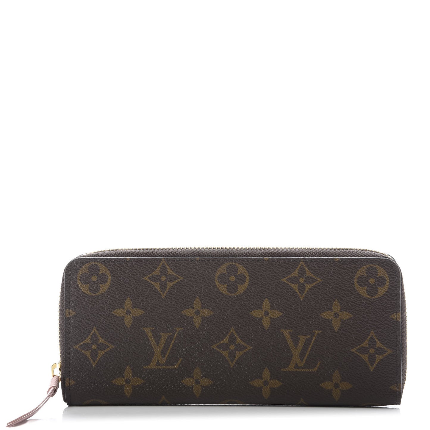 Monogram Clemence Wallet Rose Ballerine