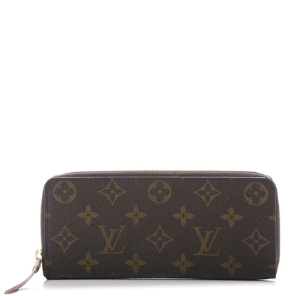 Louis Vuitton Monogram Clemence Wallet Rose Ballerine 1 of 10