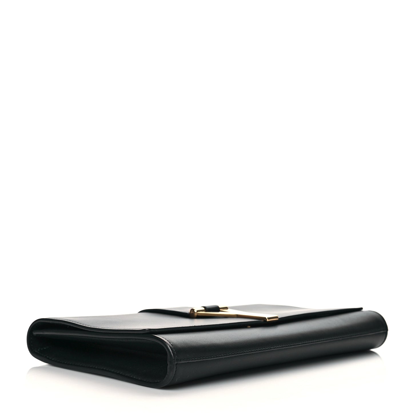 Calfskin Classic Y Ligne Clutch Black