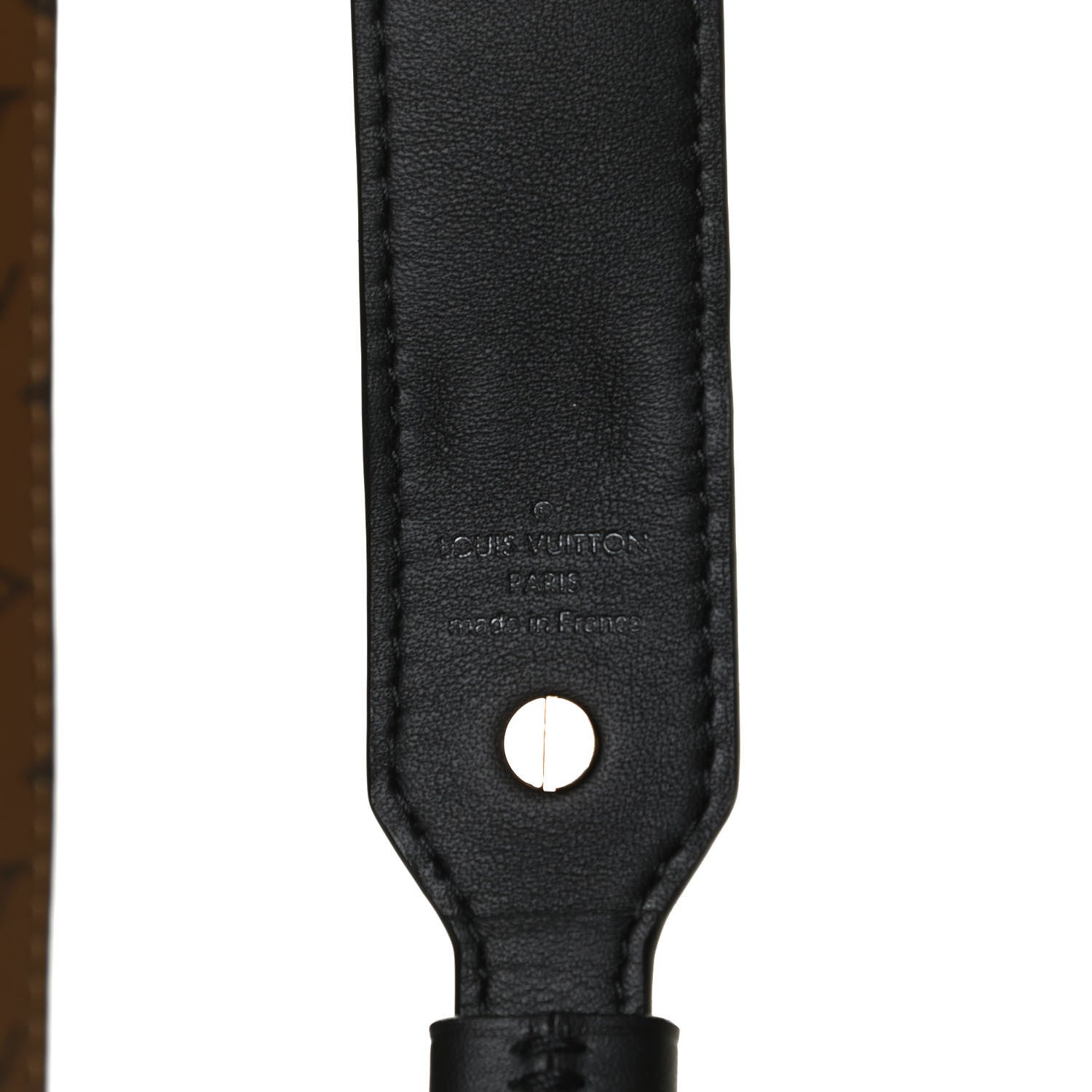 Louis Vuitton Reverse Monogram Bandouliere Shoulder Strap XL Black 4 of 6