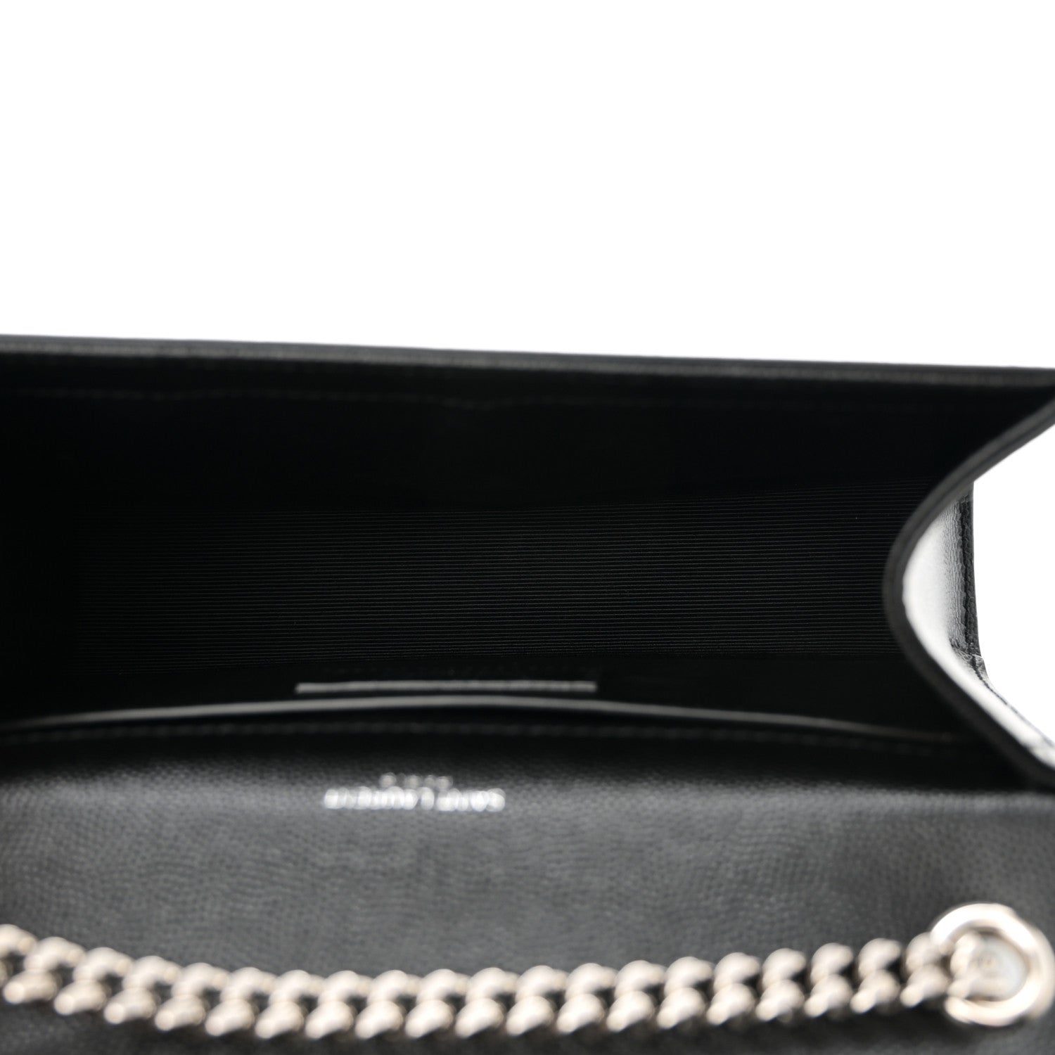 Saint Laurent Grain De Poudre Small Monogram Kate Satchel Black 5 of 10