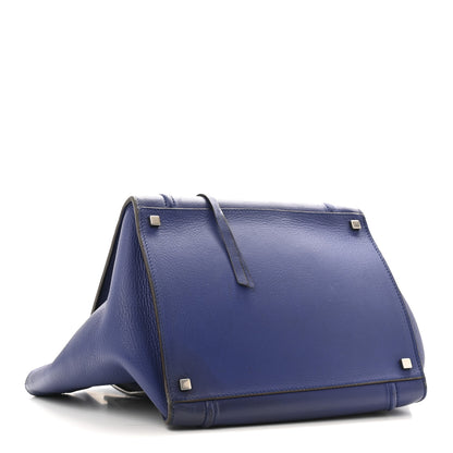 Celine Grained Calfskin Medium Phantom Luggage Indigo 8 of 14