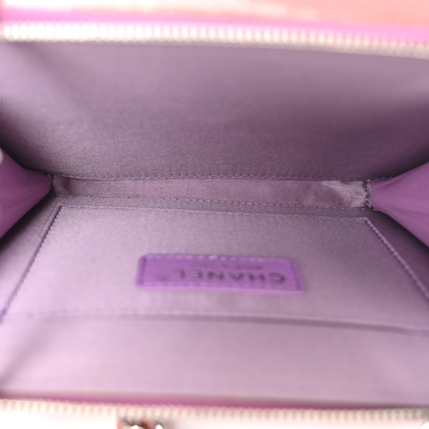 Patent Quilted Small Pocket Box Camera Case Purple