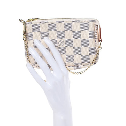 Louis Vuitton Damier Azur Mini Pochette Accessories 2 of 10