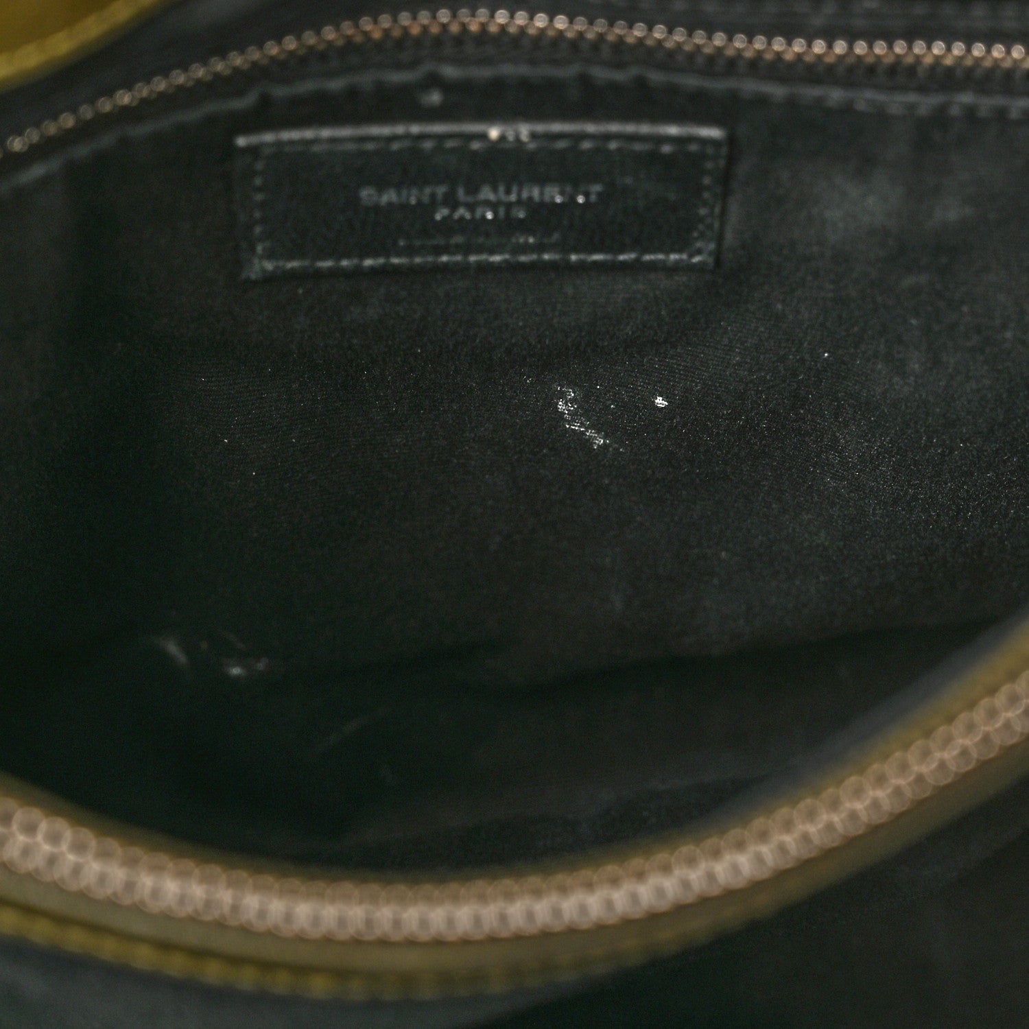 Saint Laurent Calfskin Y Quilted Monogram Medium Loulou Chain Satchel Military Olive 12 of 14