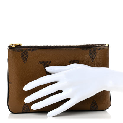 Louis Vuitton Reverse Monogram Giant Double Zip Pochette 2 of 12