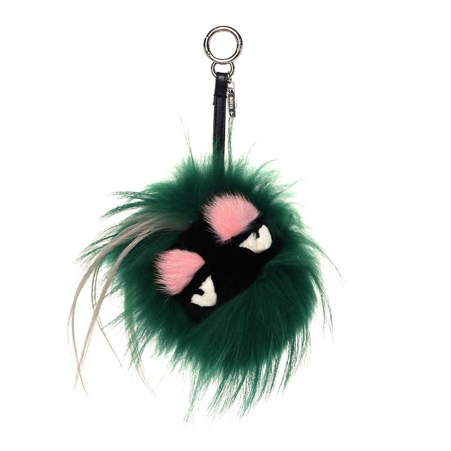 Fox Rabbit Goat Mink Fur Vitello Flamingo Minty Monster Bag Bug Charm Green Apple Multicolor