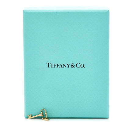 Tiffany 18K Yellow Gold Diamond Mini Key Charm 5 of 5