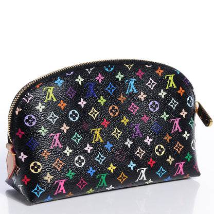 Louis Vuitton Monogram Multicolor Cosmetic Pouch Black Grenade 3 of 7