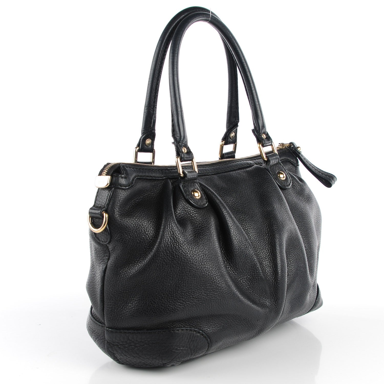 Gucci Calfskin Medium Sukey Top Handle Bag Black 3 of 7