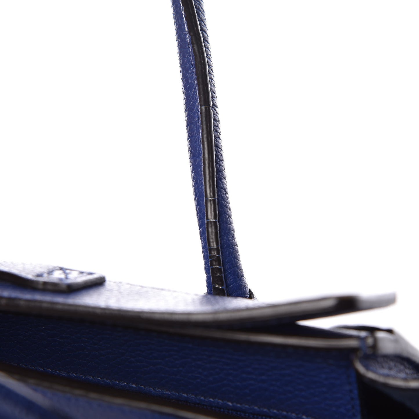 Drummed Calfskin Nano Luggage Indigo