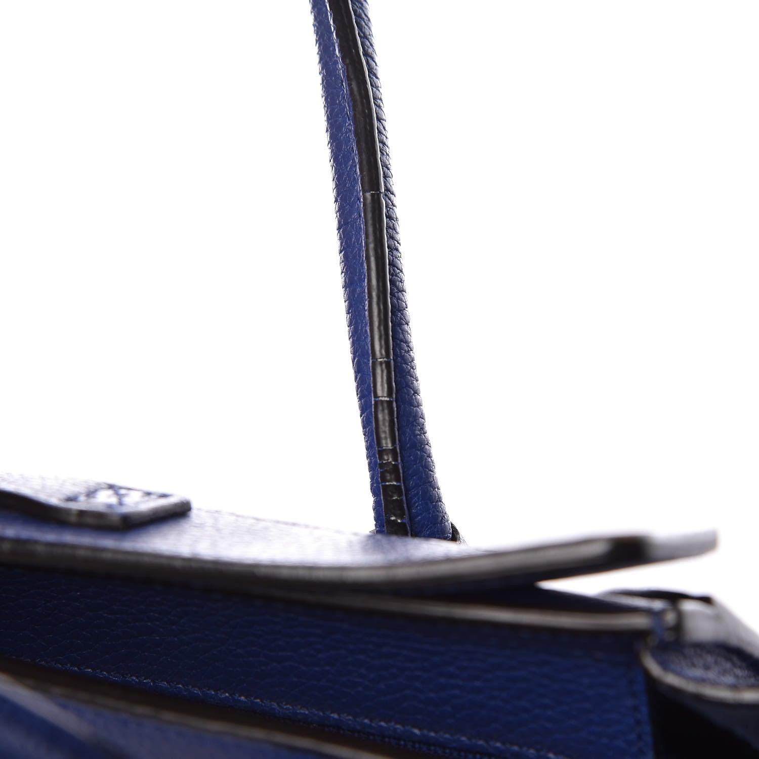 Celine Drummed Calfskin Nano Luggage Indigo 17 of 19