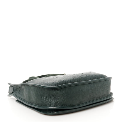 Hermes Taurillon Clemence Evelyne III PM Vert De Gris 4 of 10