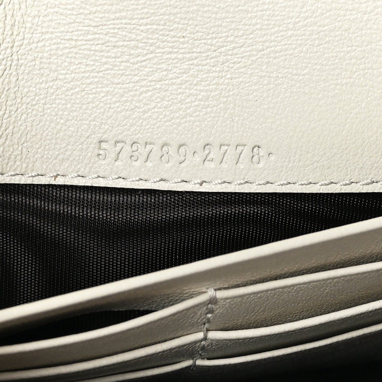Calfskin Web Rajah Continental Wallet White