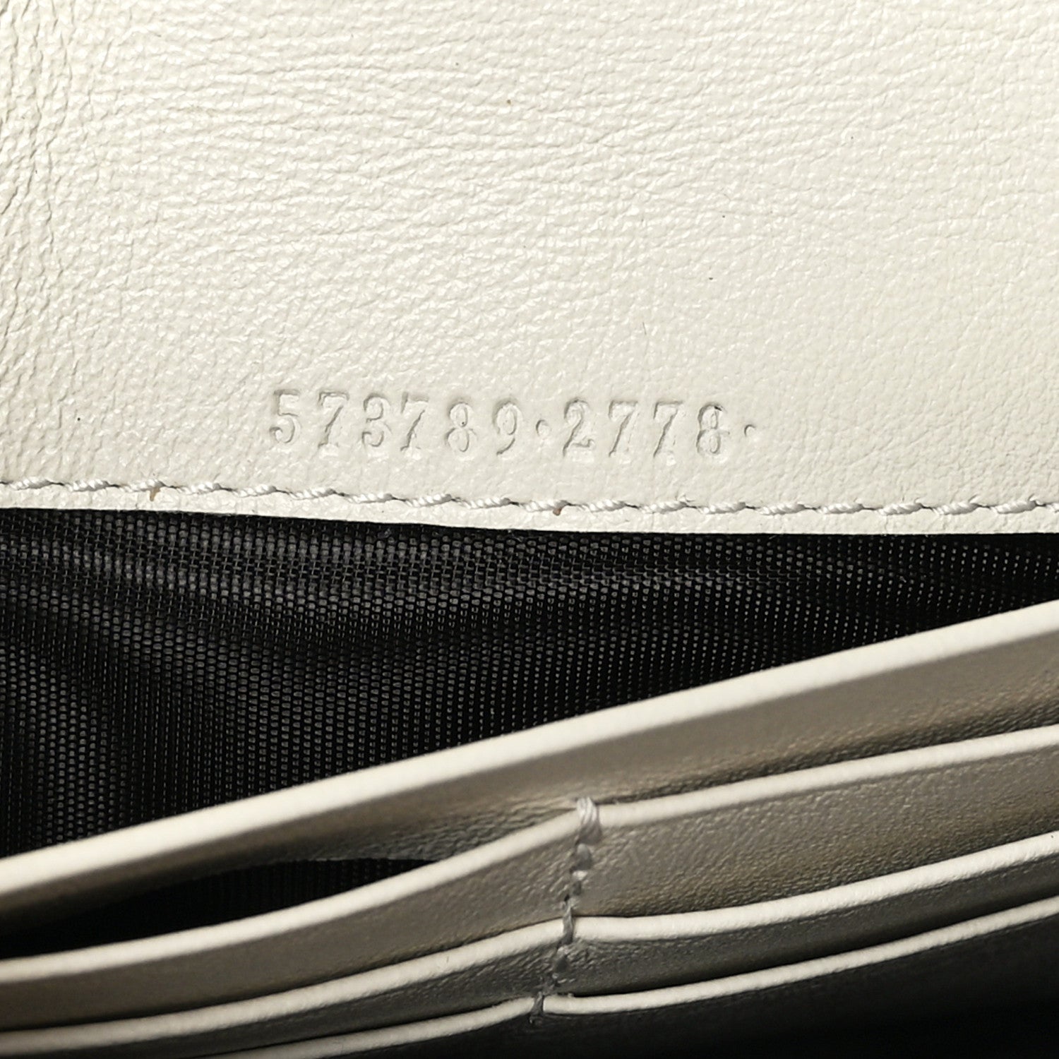 Gucci Calfskin Web Rajah Continental Wallet White 7 of 8