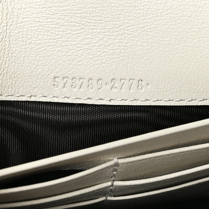 Gucci Calfskin Web Rajah Continental Wallet White 7 of 8