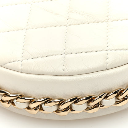 Chanel Lambskin Quilted Chain Around Pouch White 11 of 13