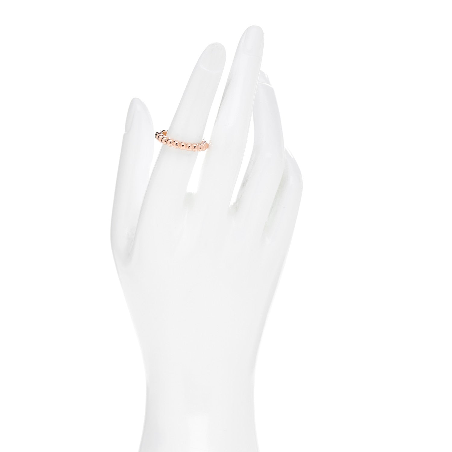 Van Cleef & Arpels 18K Rose Gold Medium Perlee Ring 54 6.75 2 of 5
