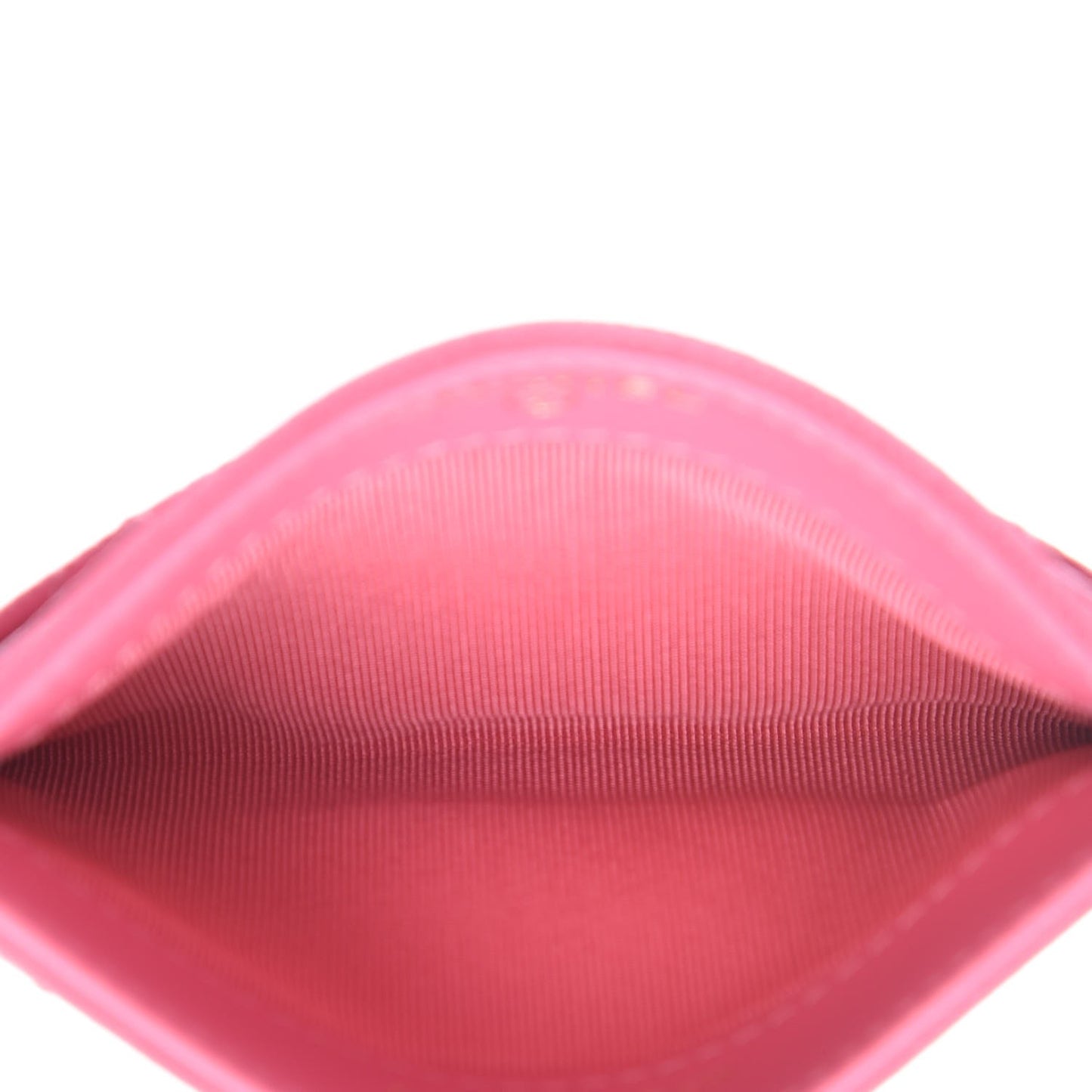 Caviar Quilted Card Holder Pink