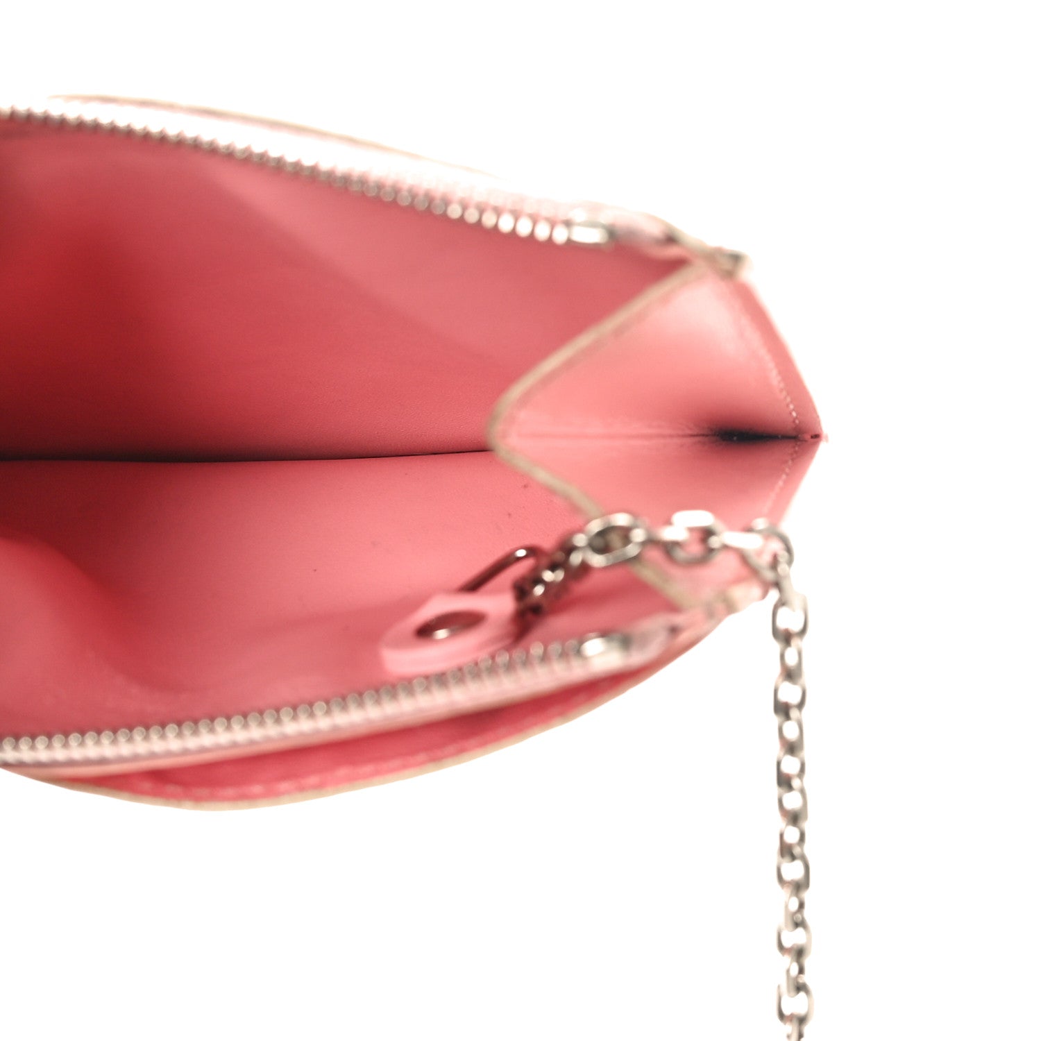 Louis Vuitton Vernis Jungle Dots Key Pouch Sugar Pink Poppy 5 of 8