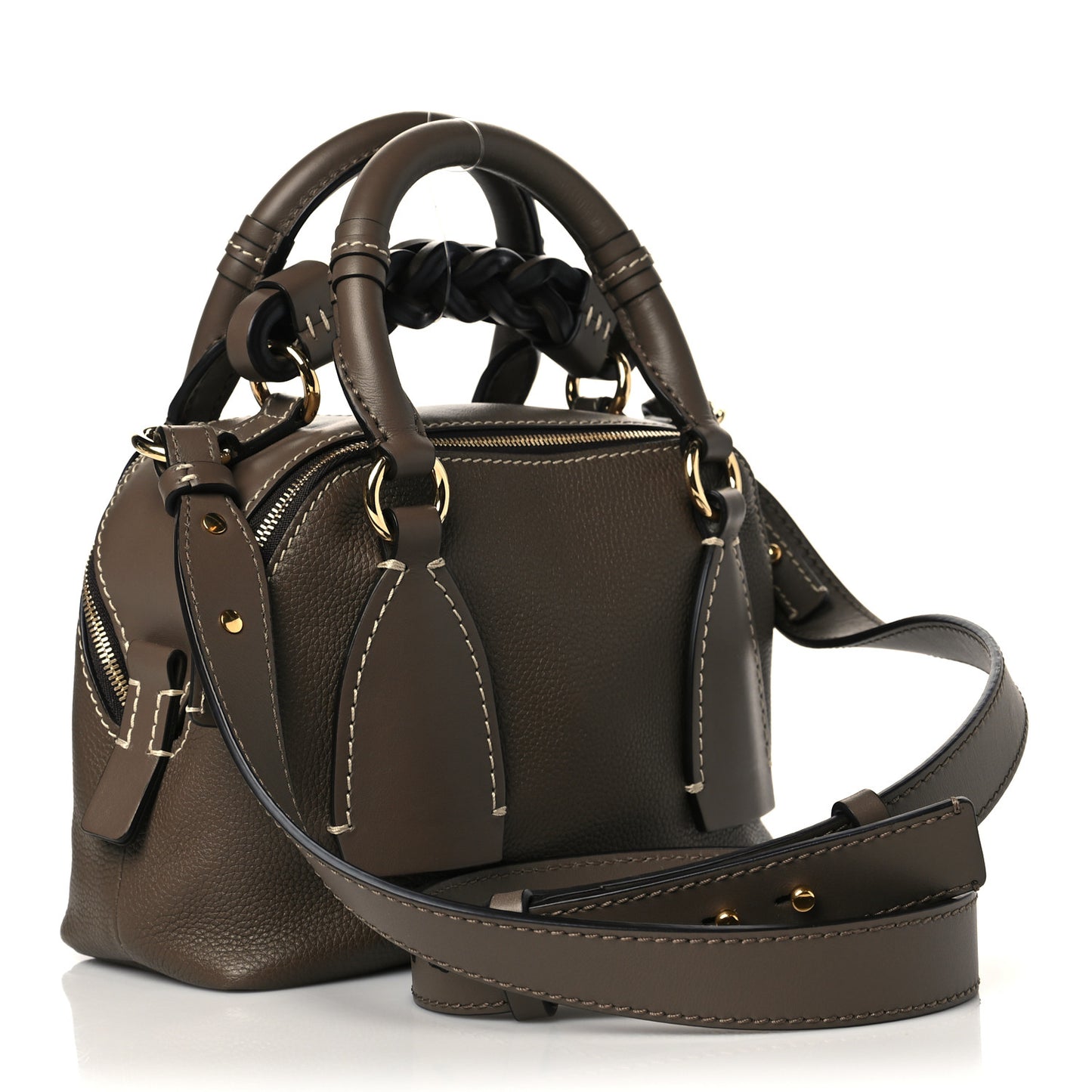 Calfskin Small Daria Army Green