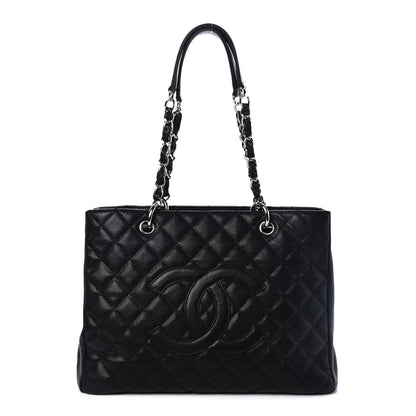 Chanel Caviar Quilted Grand Shopping Tote GST Black 1 of 4