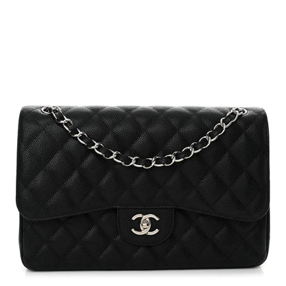 Chanel Caviar Quilted Jumbo Double Flap Black 1 of 13
