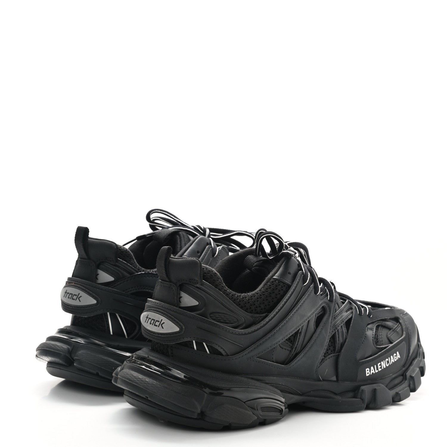 Balenciaga Mesh Nylon Mens Track Sneakers 42 Black 4 of 8