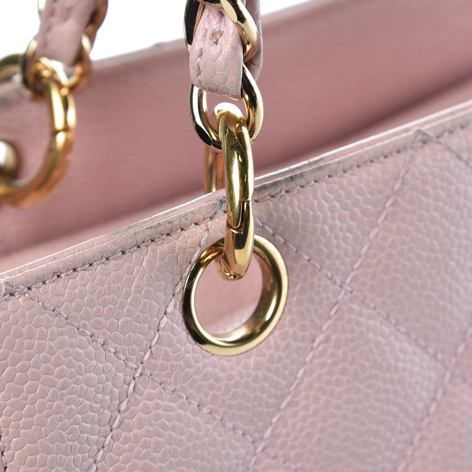 Chanel Caviar Quilted Petit Timeless Shopping Tote PTT Pink 13 of 18