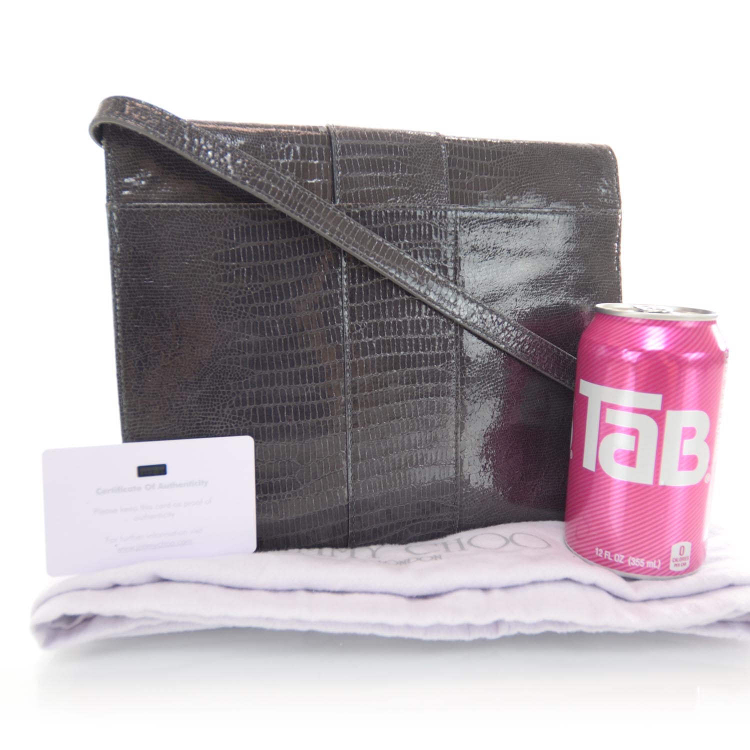 Jimmy Choo Lizard Embossed Ruby Flap Bag 3 of 8